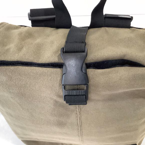 Vintage Orginal Roots 73 Canvas Insulated Backpack Olive Black - Picture 5 of 9